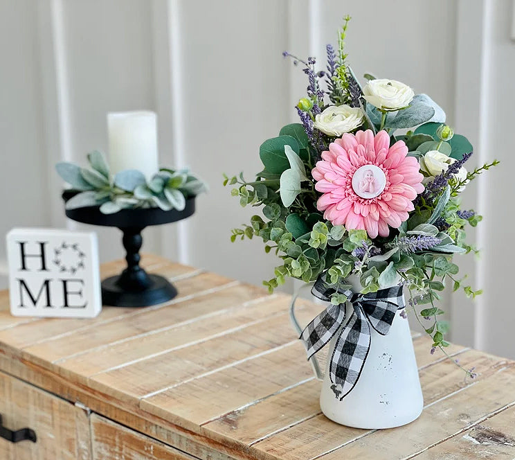 Flower Popper Pitcher Arrangement