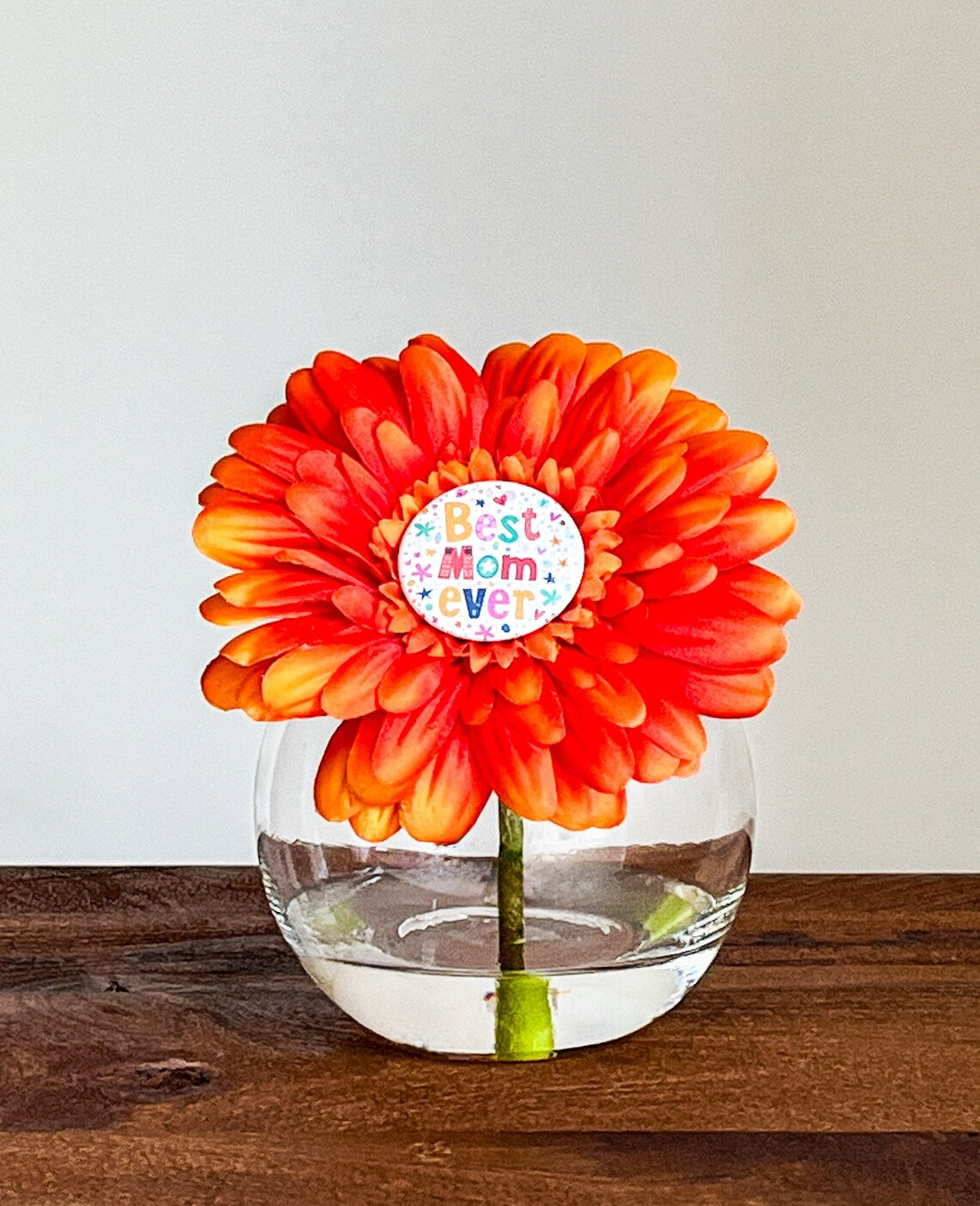 Daisy Flower Popper In Glass Vase