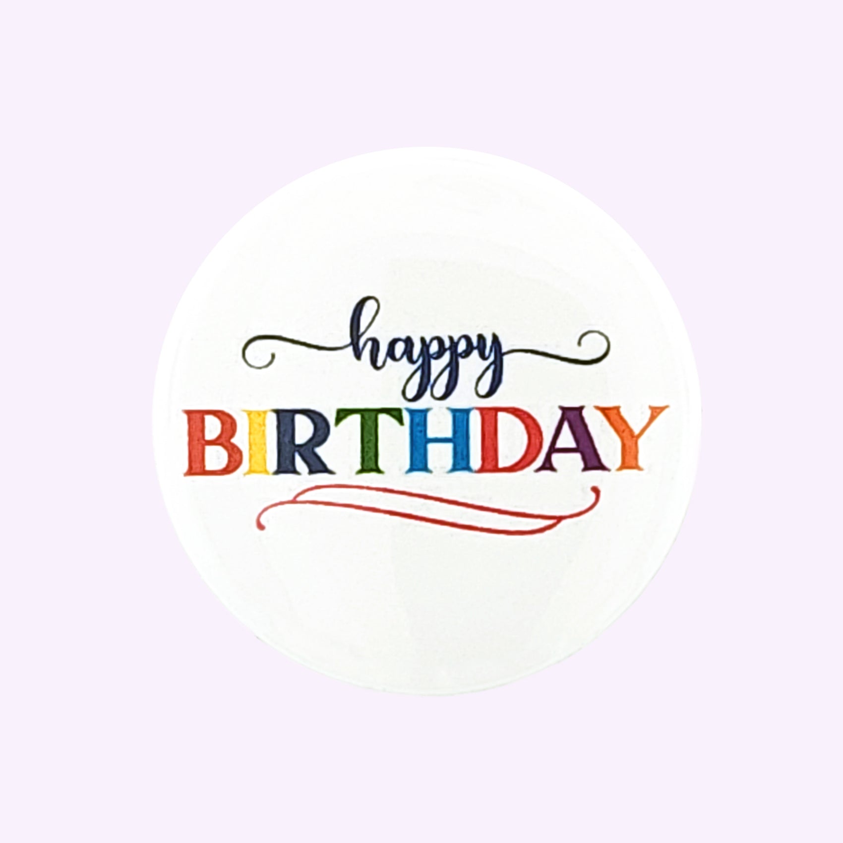 Round Sticker  Happy Birthday