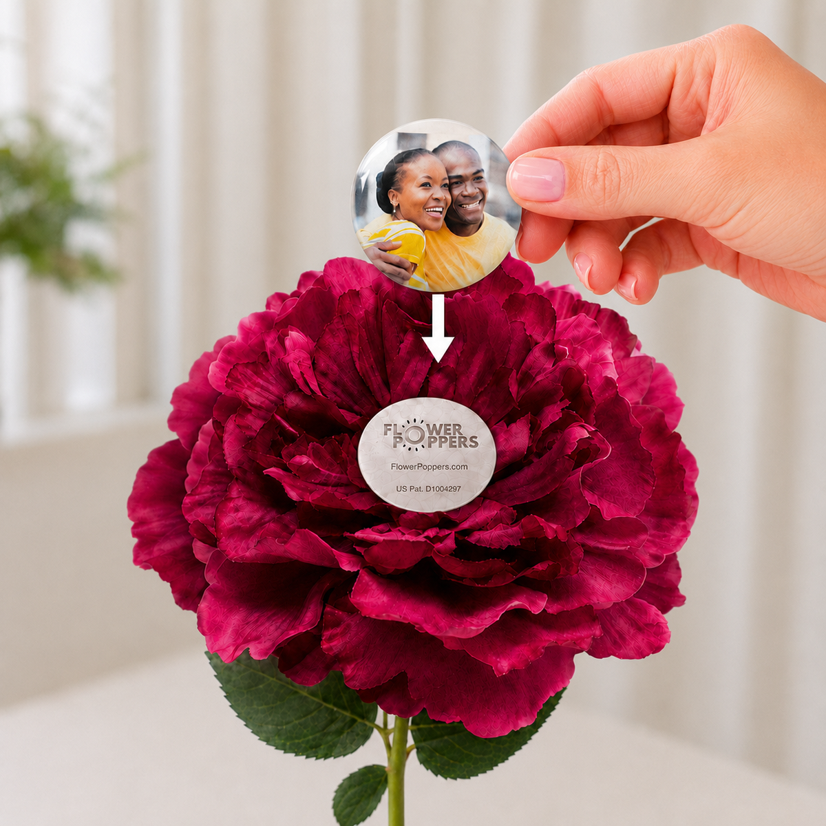 Pink Peony - Popper sold separately