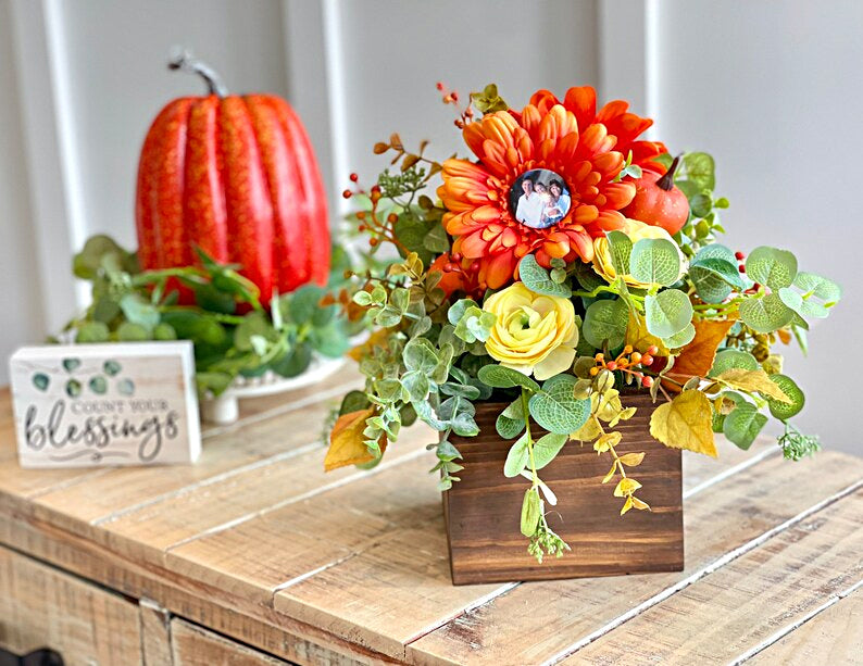 Flower Popper Thanksgiving Arrangement