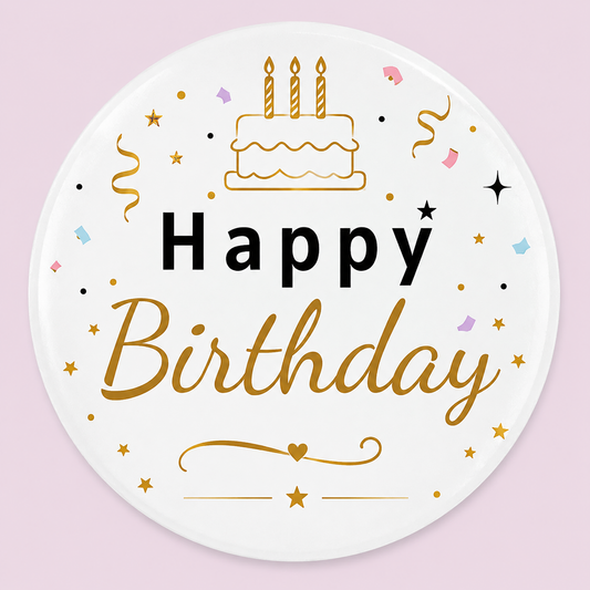 POPPER - Happy Birthday Cake and Confetti